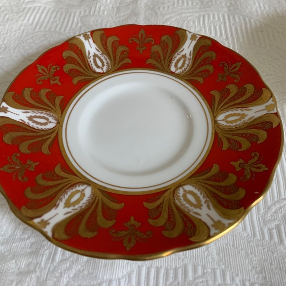 Royal Standard Wide Mouth Deep Red Cup & Saucer - Picture 3 of 5